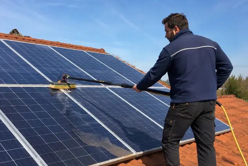 Nettoyage et entretien de panneaux solaires à la Bâtie-Rolland