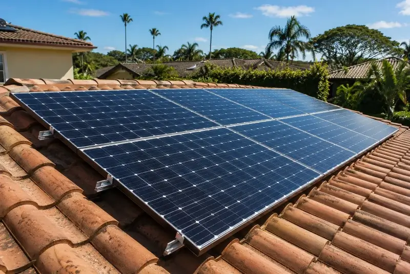 Installation de panneaux solaires à la Bâtie-Rolland